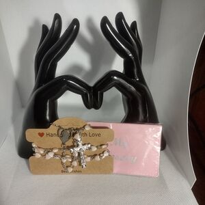 Pink Rosary with Pouch